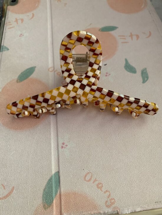 Patterned Hair Claw Clip